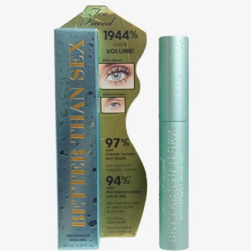 Too Faced Better Than Sex Waterproof Mascara Full Size‑ Black